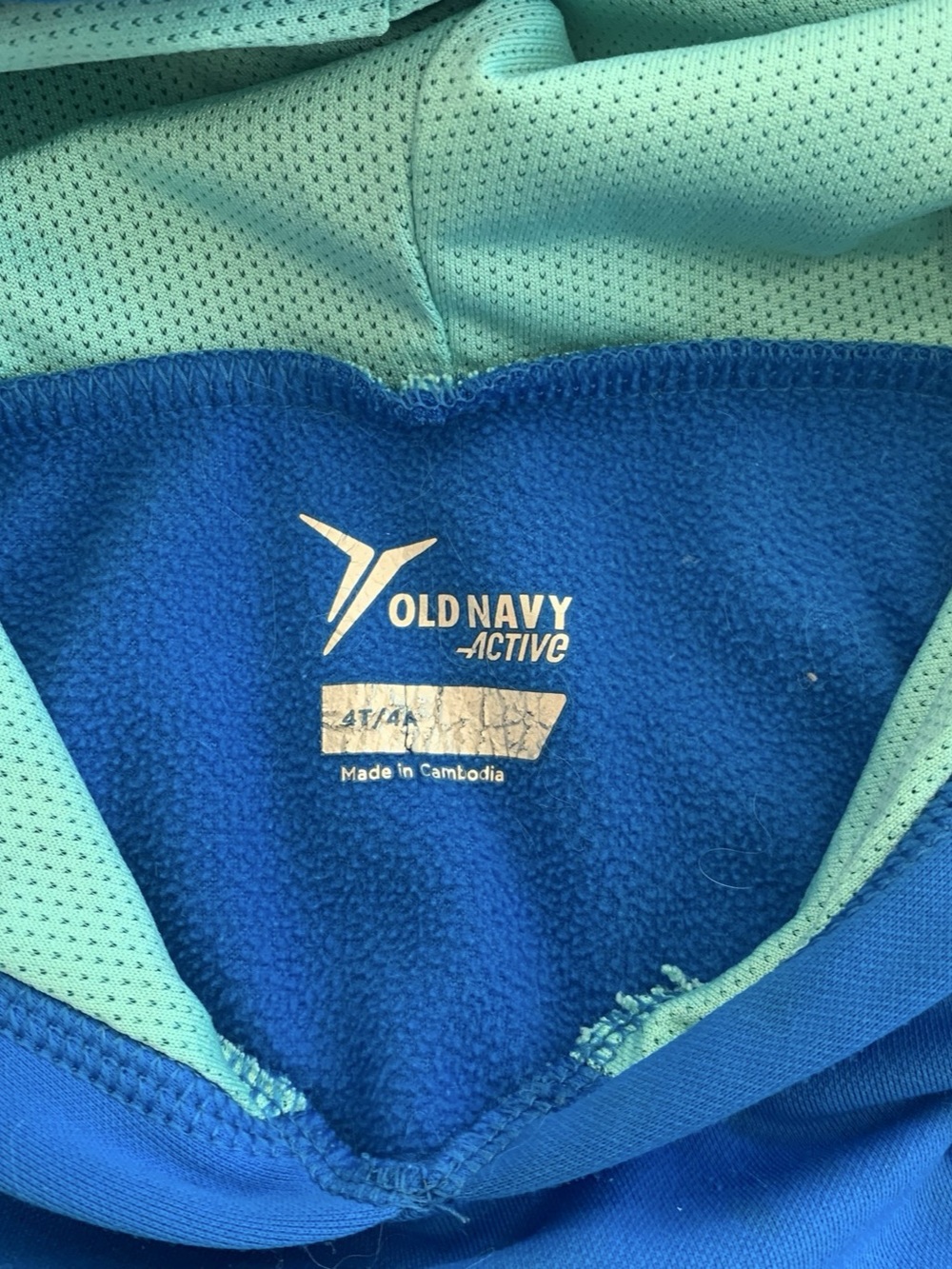 Old Navy Girls Size 4T Blue Active Hoodie - Picture 4 of 4
